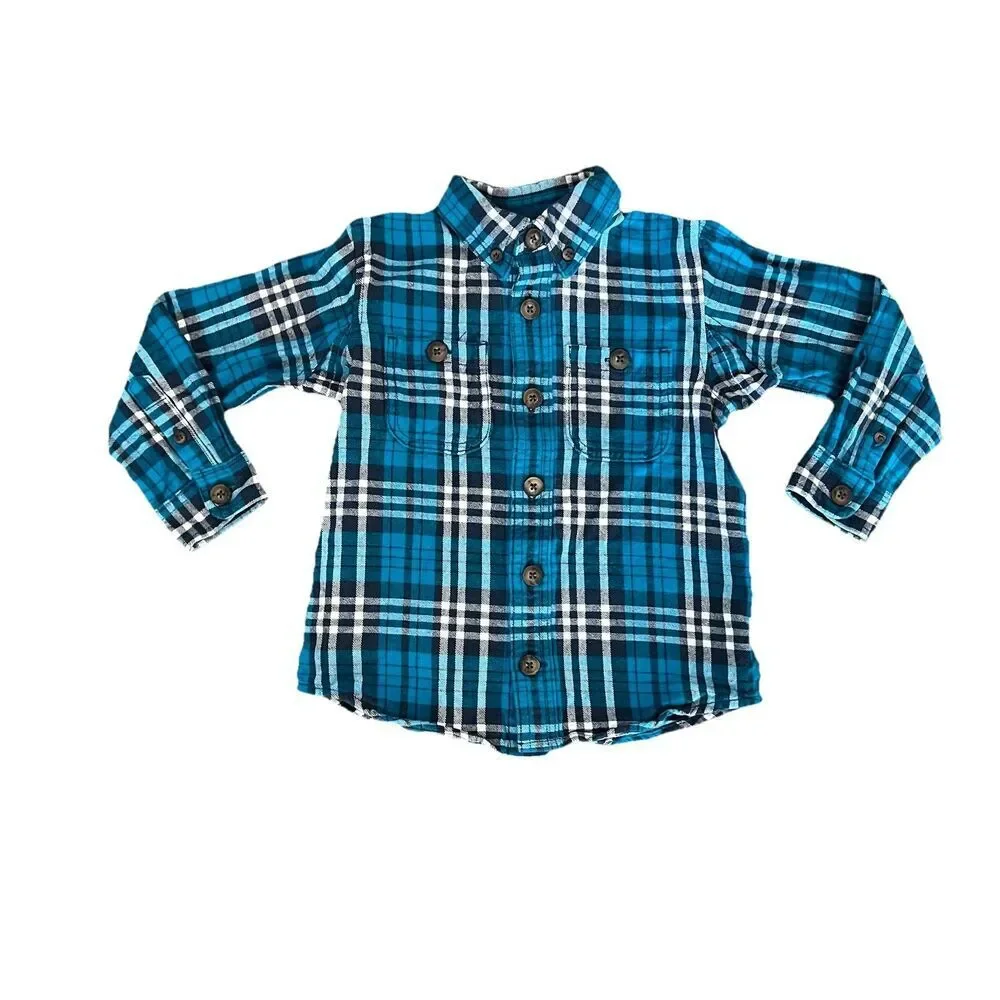 Duluth Boys Flannel Shirt 3T Plaid‎ Toddlers